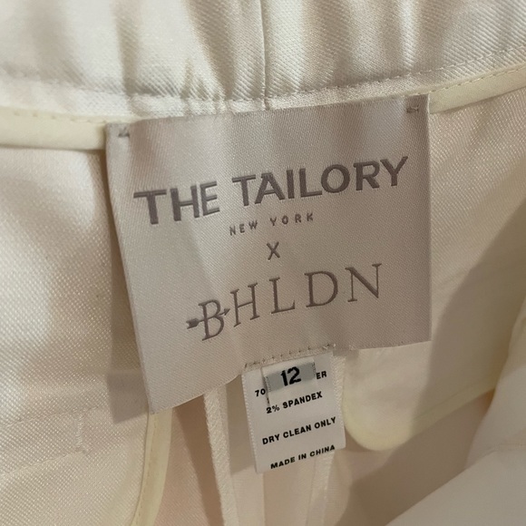 The Tailory New York x BHLDN Westlake Suit Pant. Off white. Size 12. - Picture 2 of 2